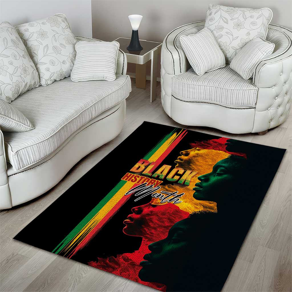 Afro - Black History Month Area Rug Black Soul - I'm Black Every Month LT03