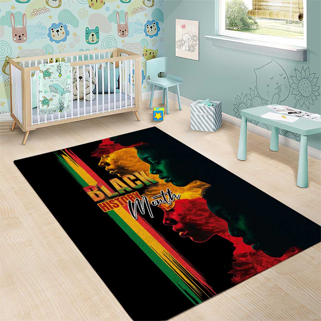 Afro - Black History Month Area Rug Black Soul - I'm Black Every Month LT03