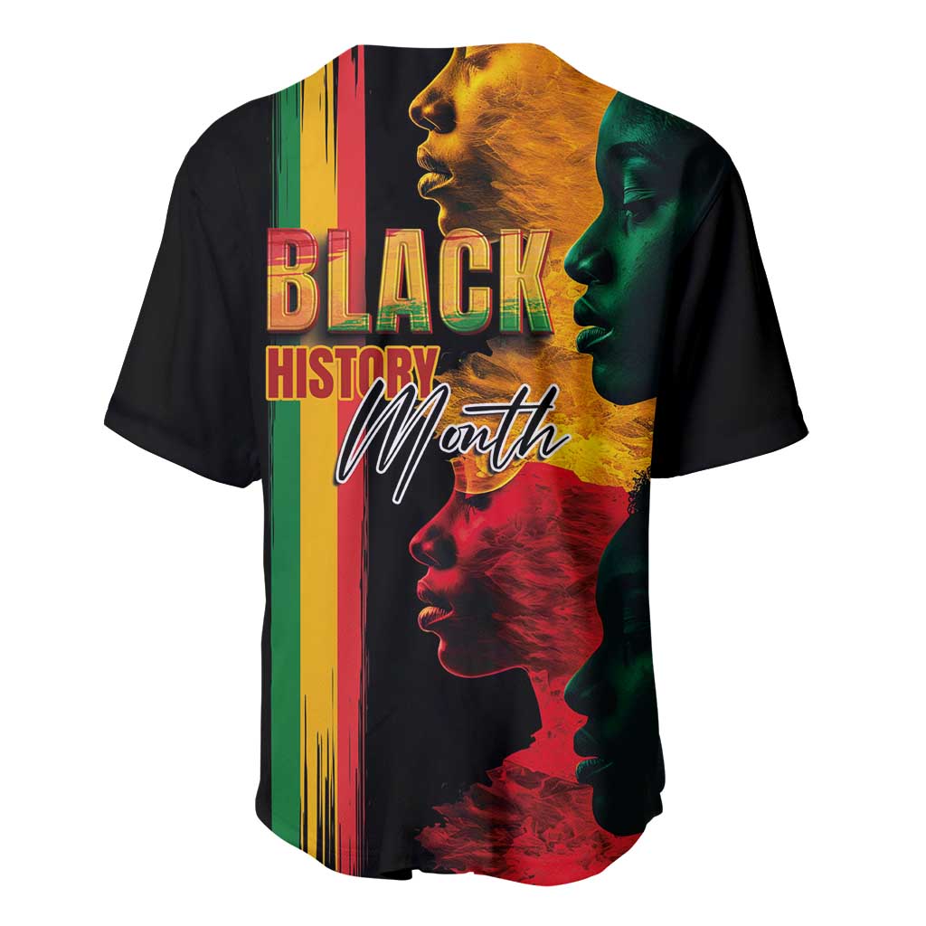 Afro - Black History Month Baseball Jersey Black Soul - I'm Black Every Month LT03
