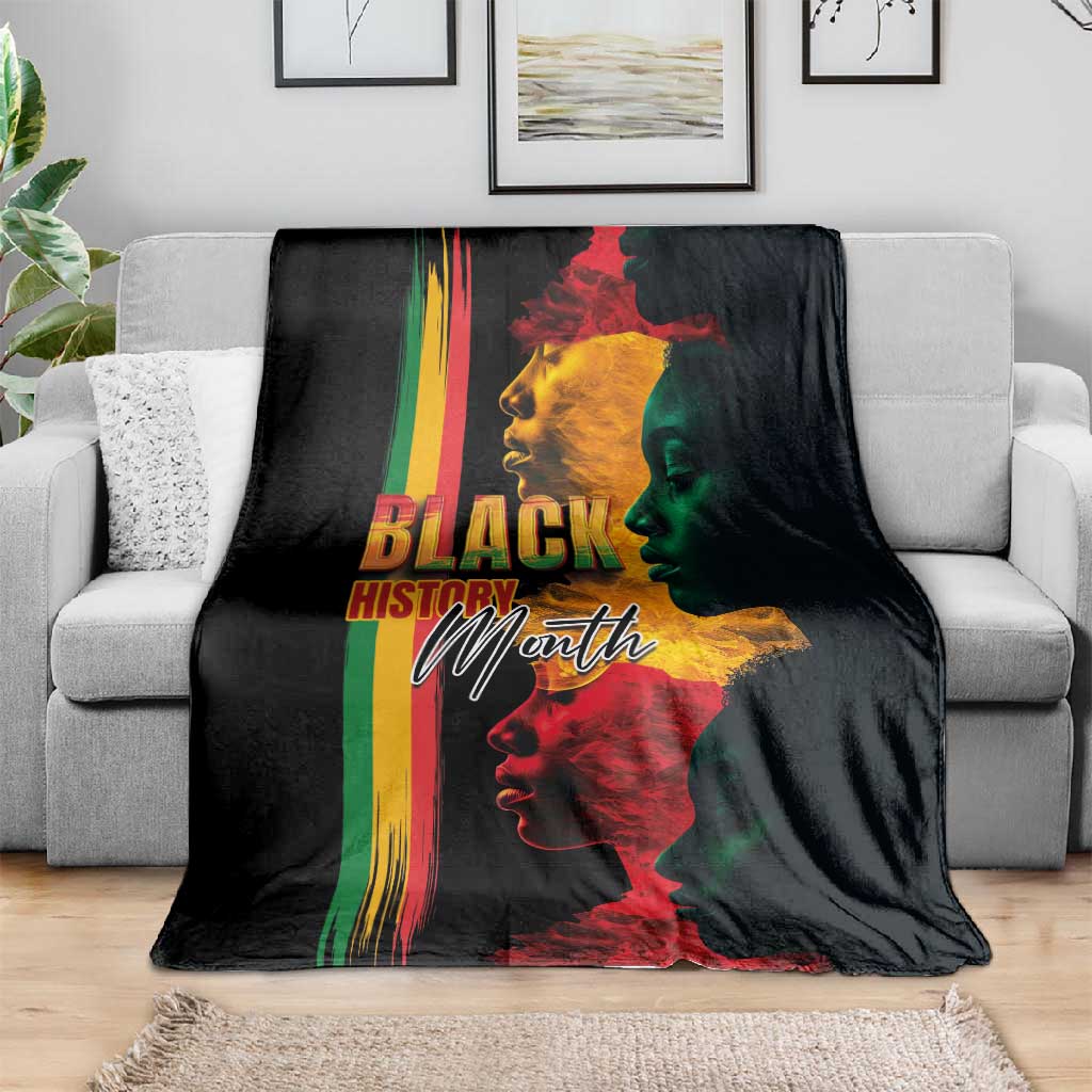Afro - Black History Month Blanket Black Soul - I'm Black Every Month LT03