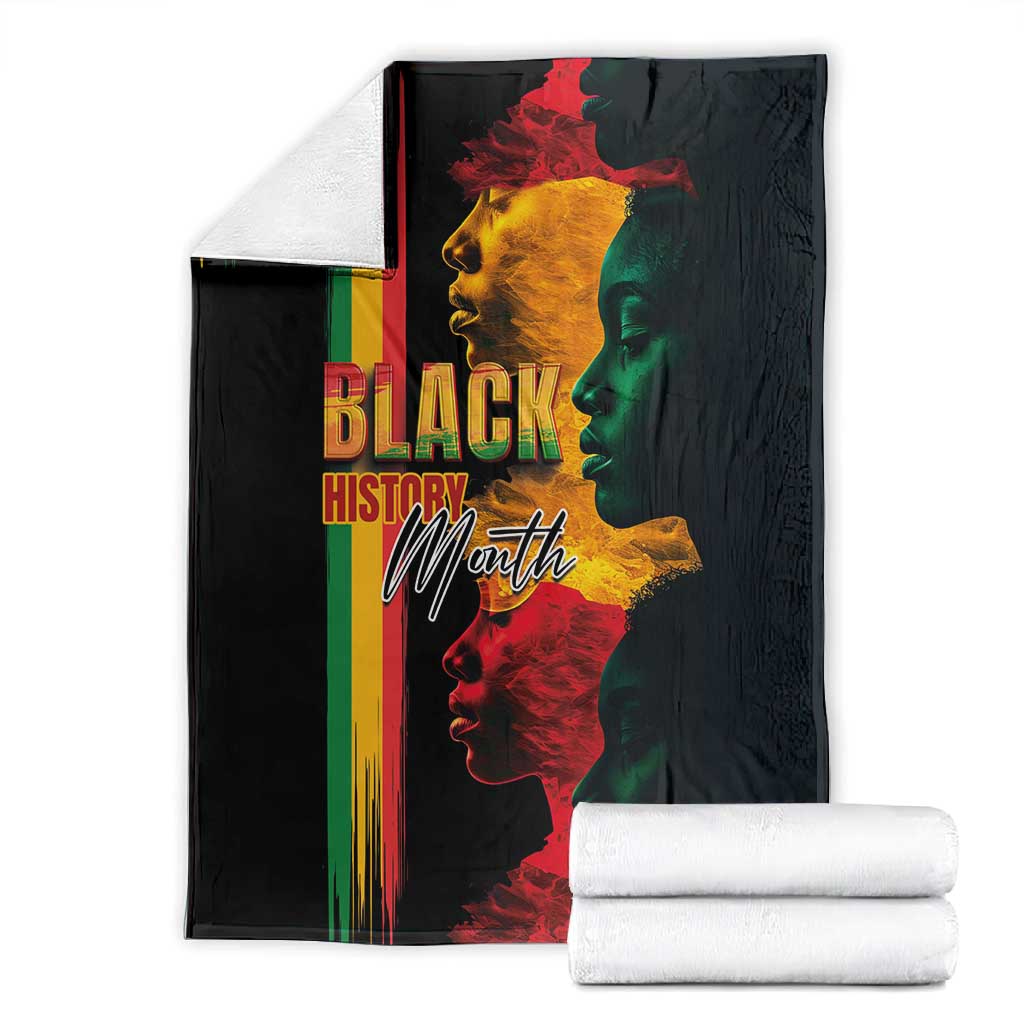 Afro - Black History Month Blanket Black Soul - I'm Black Every Month LT03
