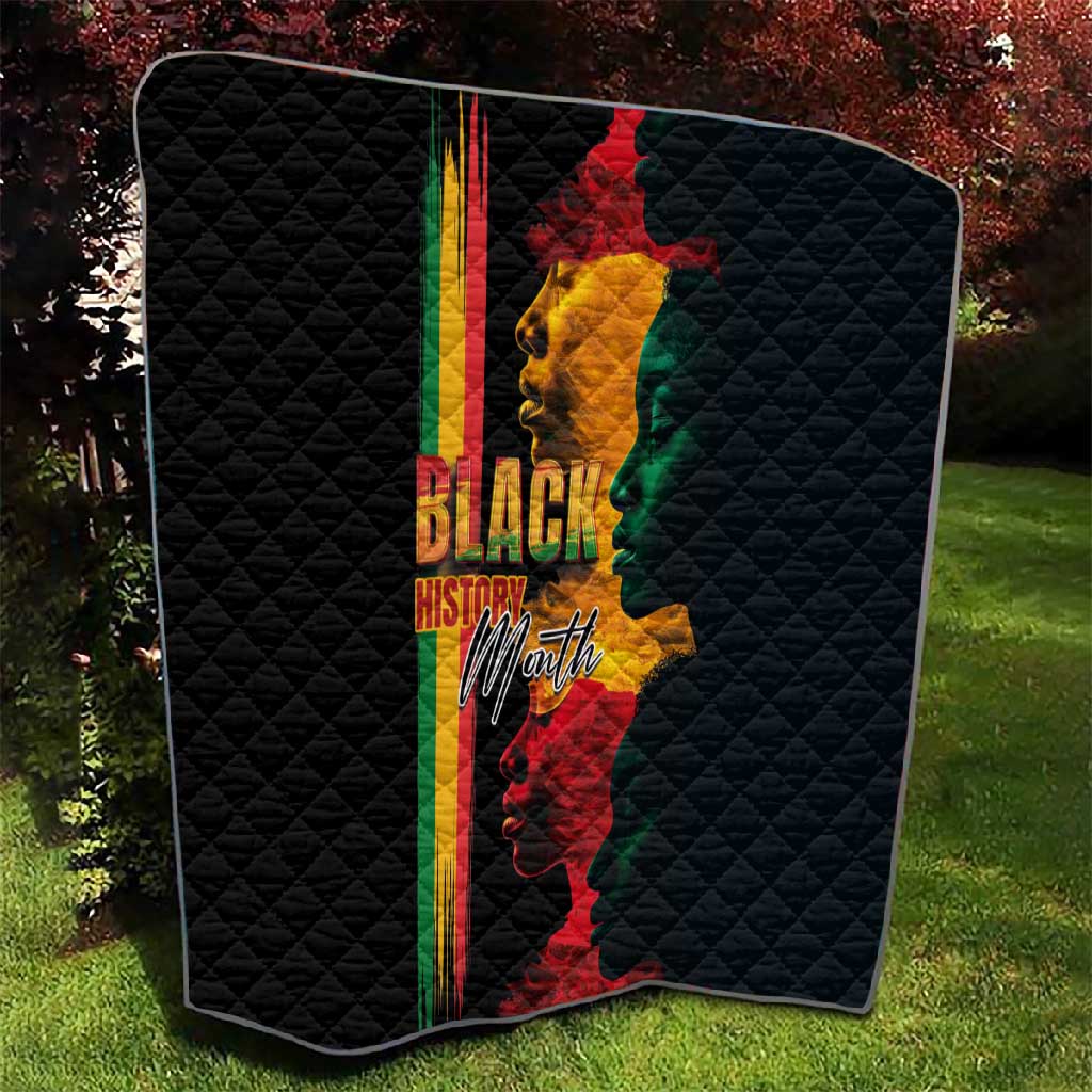 Afro - Black History Month Quilt Black Soul - I'm Black Every Month LT03