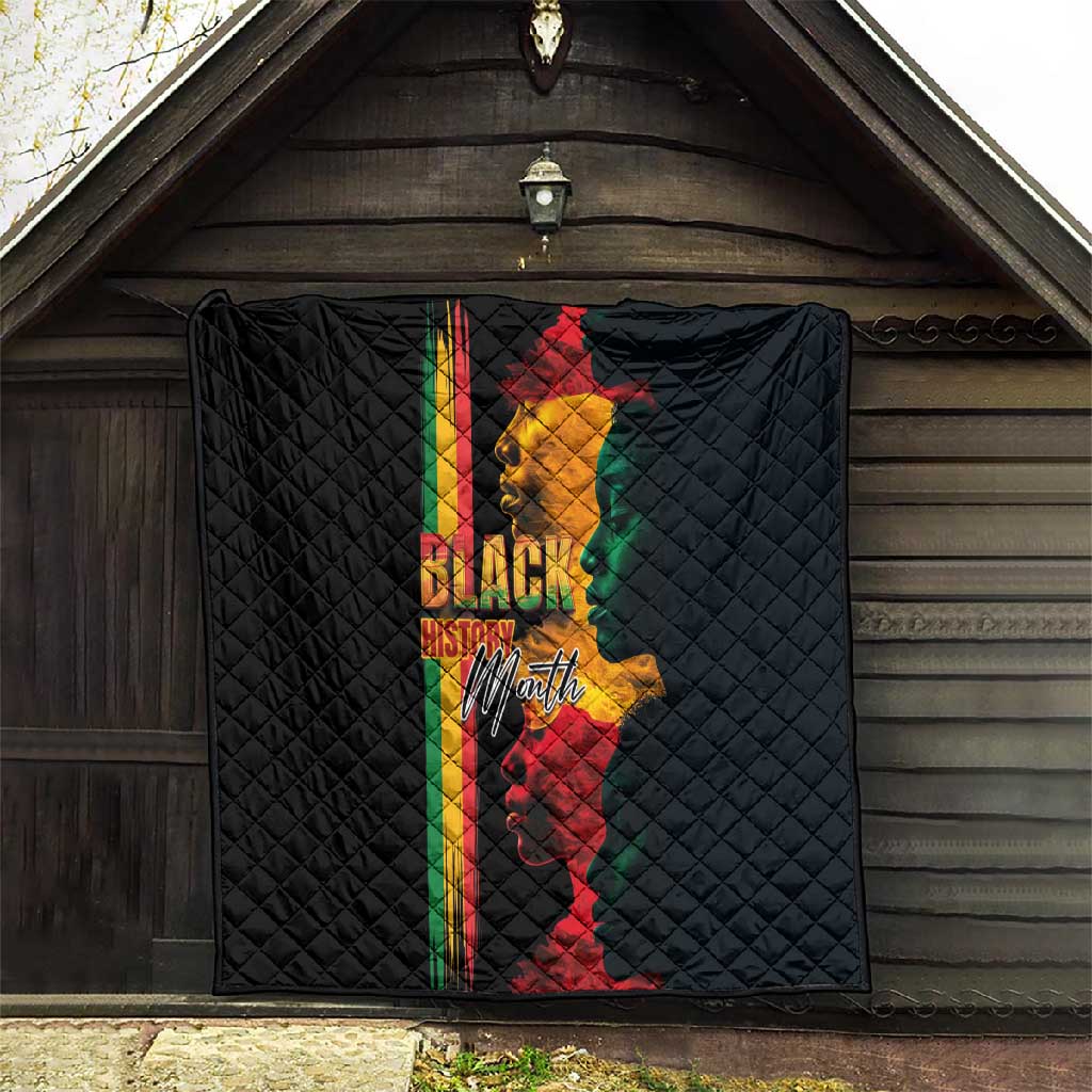 Afro - Black History Month Quilt Black Soul - I'm Black Every Month LT03