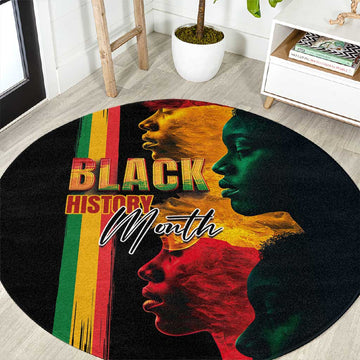 Afro - Black History Month Round Carpet Black Soul - I'm Black Every Month LT03