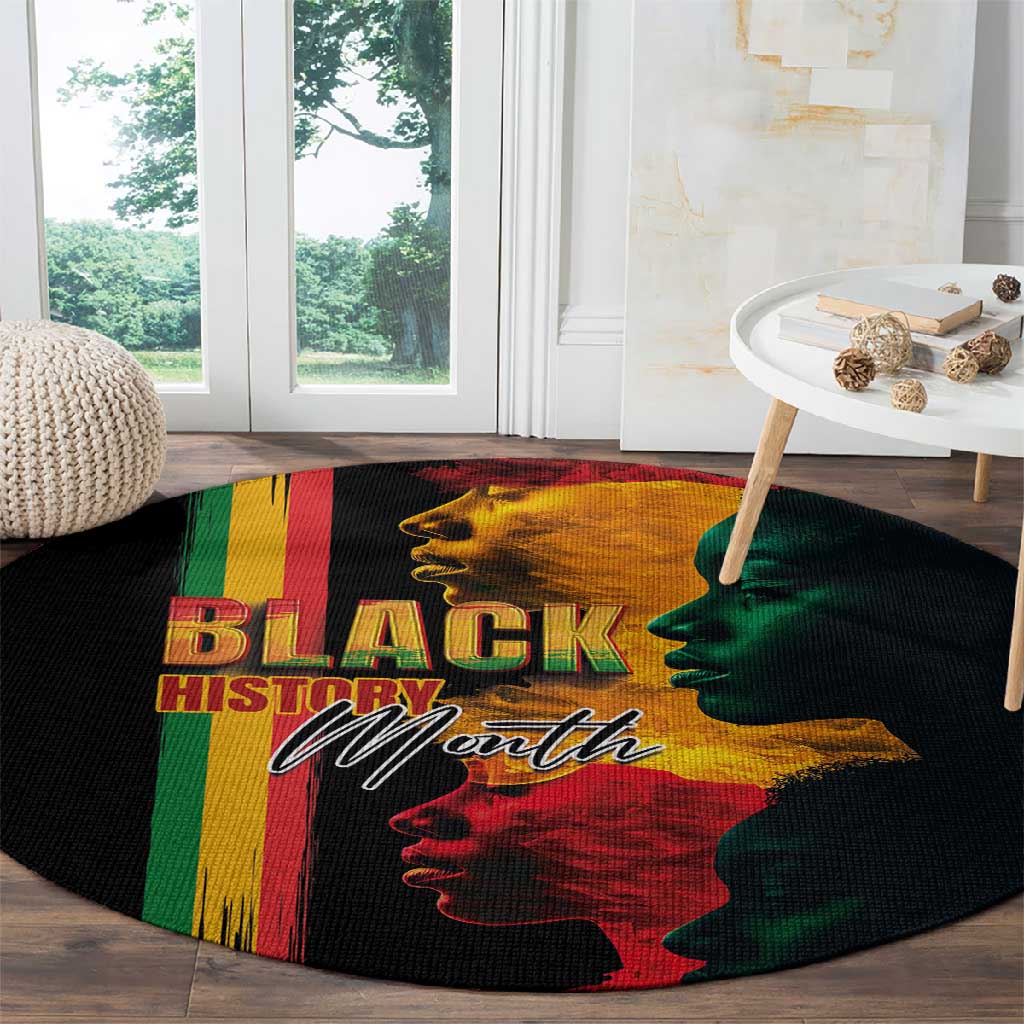 Afro - Black History Month Round Carpet Black Soul - I'm Black Every Month LT03
