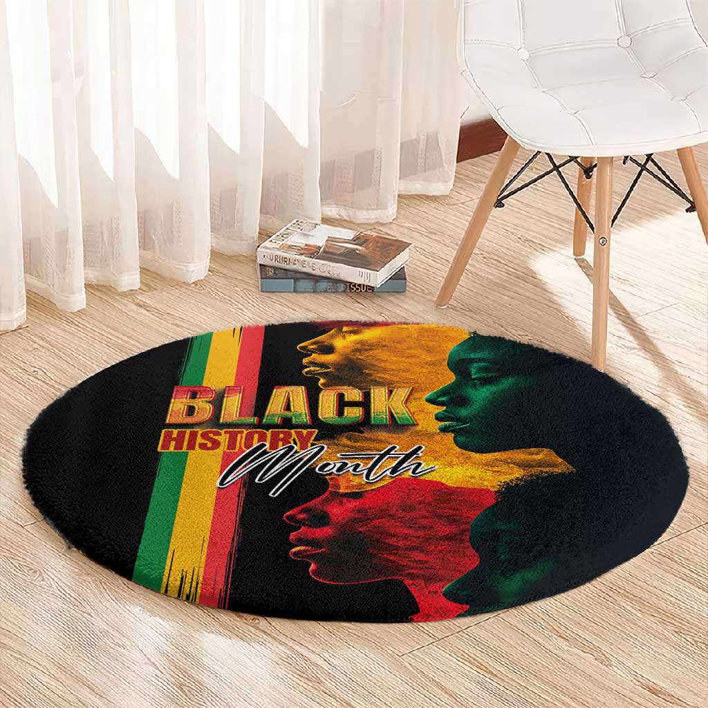 Afro - Black History Month Round Carpet Black Soul - I'm Black Every Month LT03