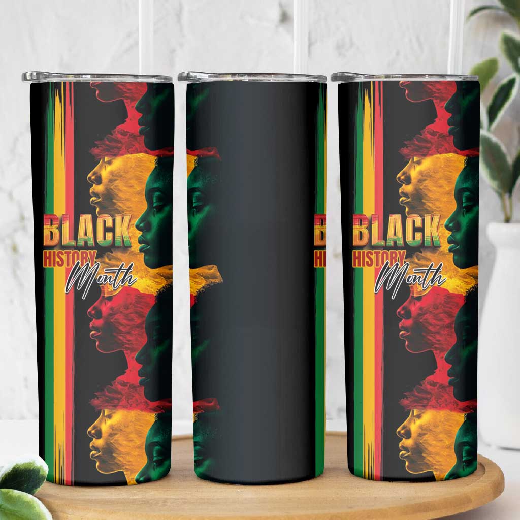 Afro - Black History Month Skinny Tumbler Black Soul - I'm Black Every Month LT03