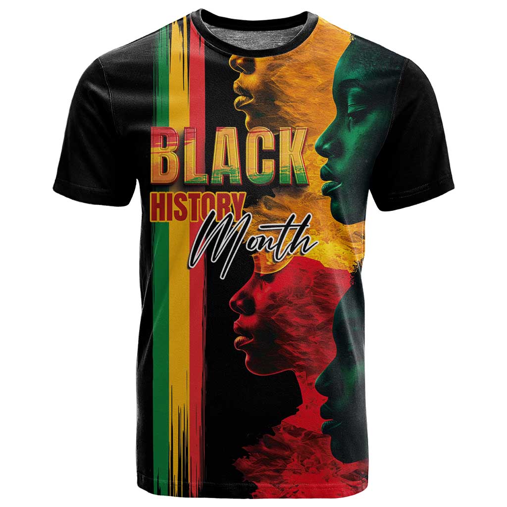 Afro - Black History Month T shirt Black Soul - I'm Black Every Month LT03