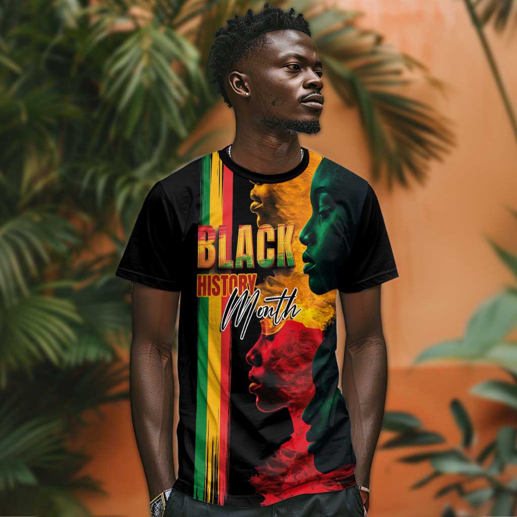 Afro - Black History Month T shirt Black Soul - I'm Black Every Month LT03