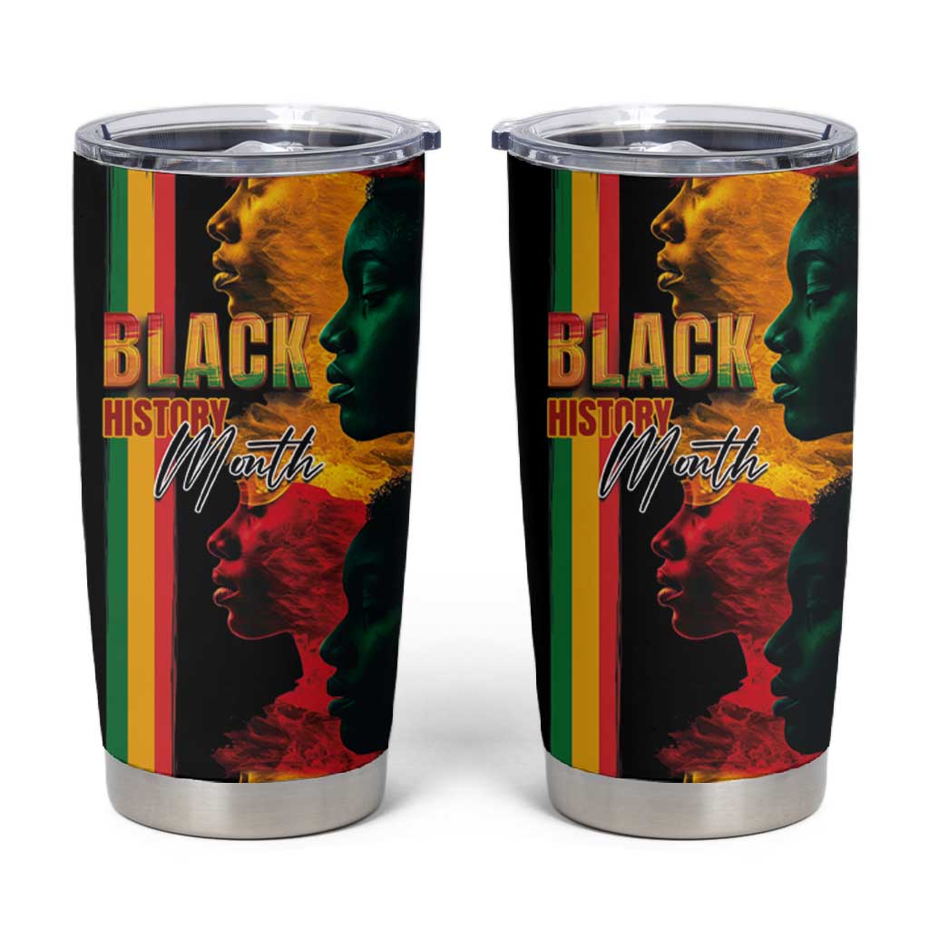 Afro - Black History Month Tumbler Cup Black Soul - I'm Black Every Month LT03