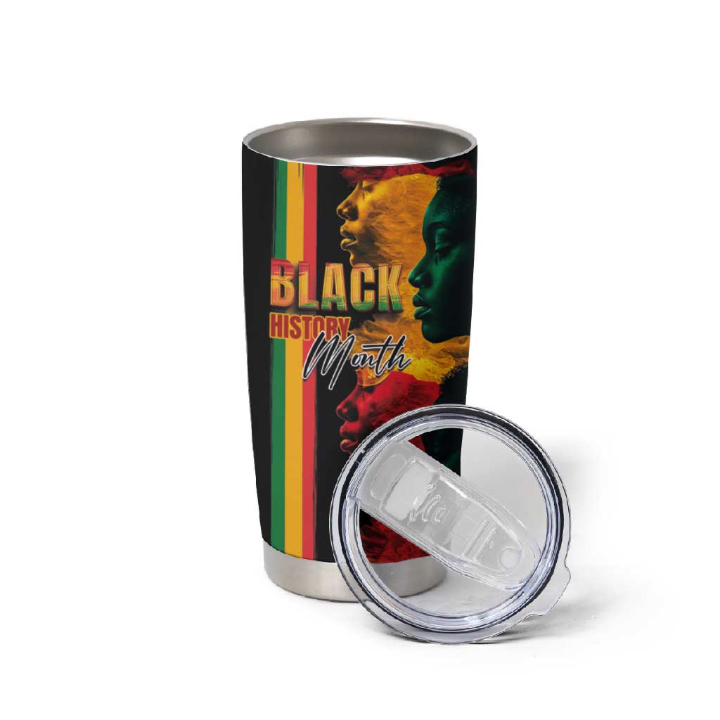 Afro - Black History Month Tumbler Cup Black Soul - I'm Black Every Month LT03