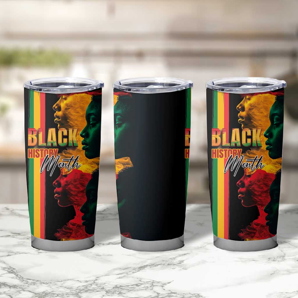 Afro - Black History Month Tumbler Cup Black Soul - I'm Black Every Month LT03