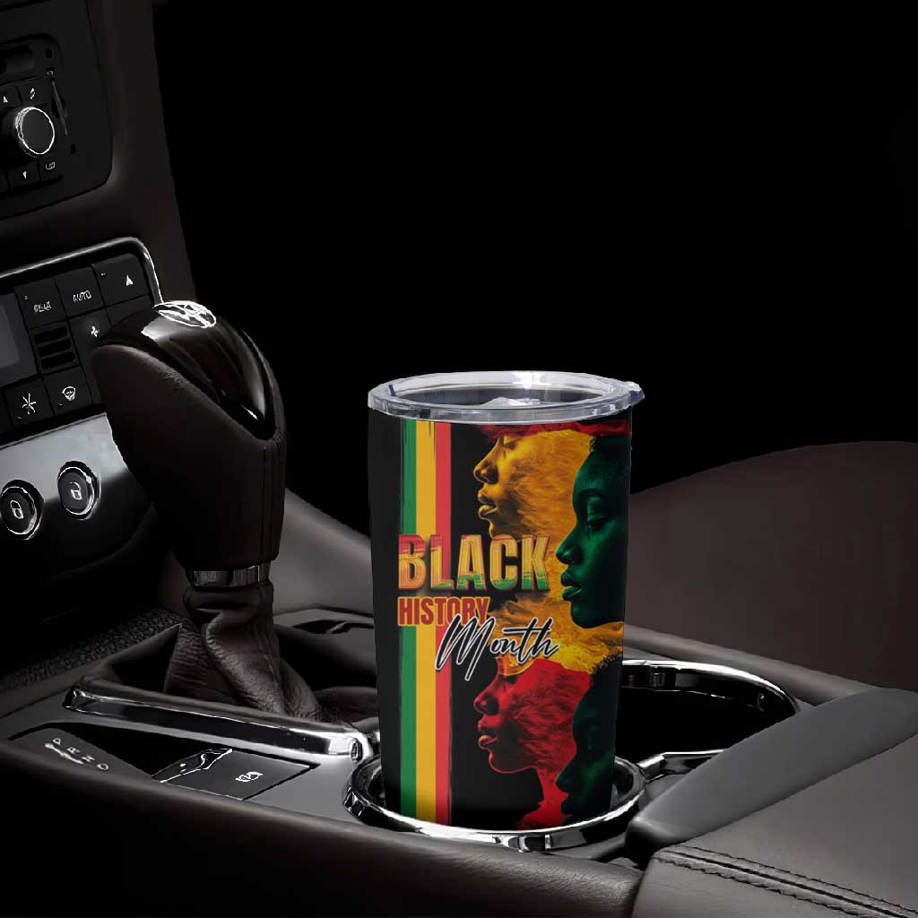 Afro - Black History Month Tumbler Cup Black Soul - I'm Black Every Month LT03