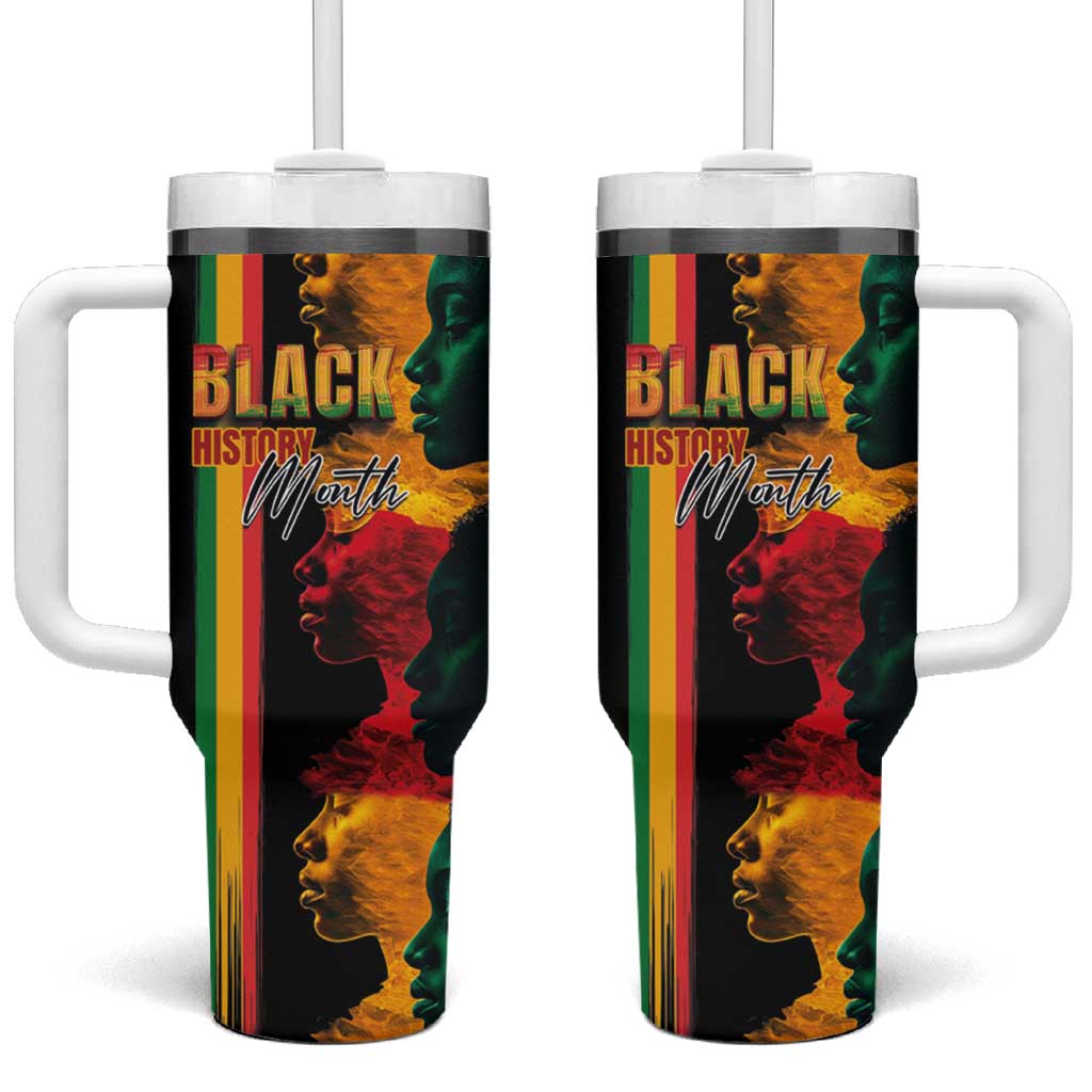 Afro - Black History Month Tumbler With Handle Black Soul - I'm Black Every Month LT03