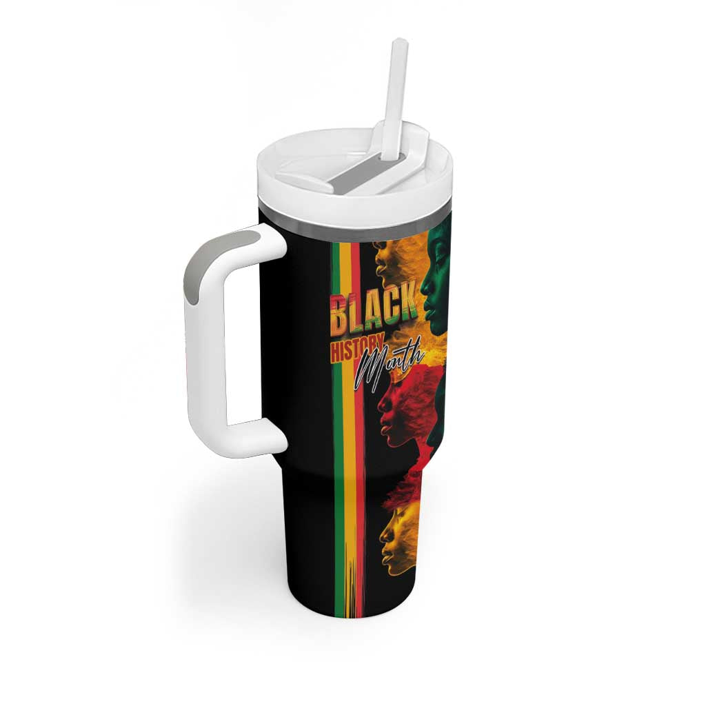 Afro - Black History Month Tumbler With Handle Black Soul - I'm Black Every Month LT03