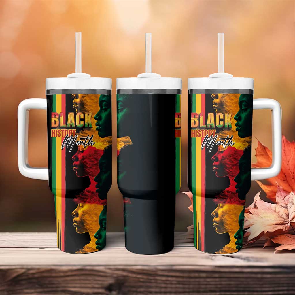 Afro - Black History Month Tumbler With Handle Black Soul - I'm Black Every Month LT03