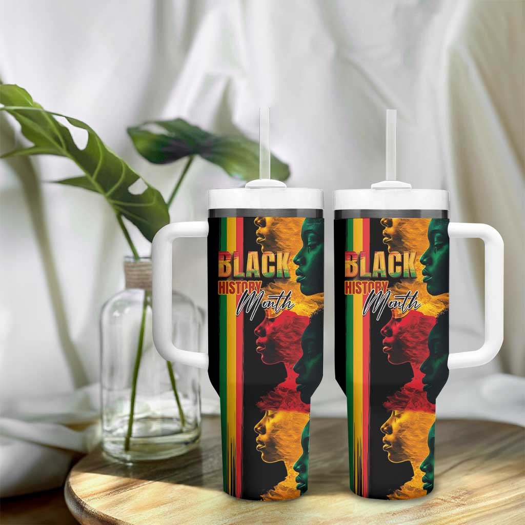 Afro - Black History Month Tumbler With Handle Black Soul - I'm Black Every Month LT03
