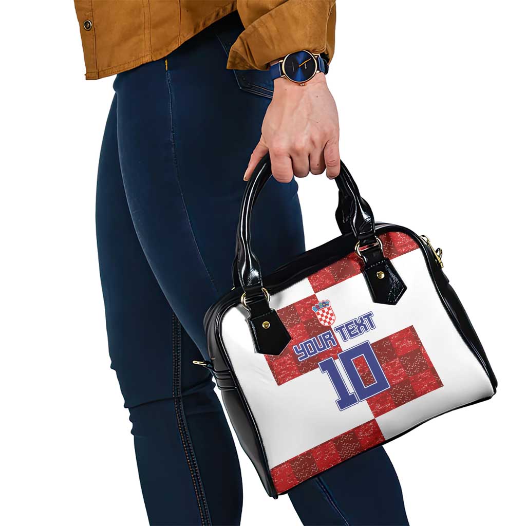 Custom Croatia Football Shoulder Handbag Checkered Ones Sport Grunge Style LT03