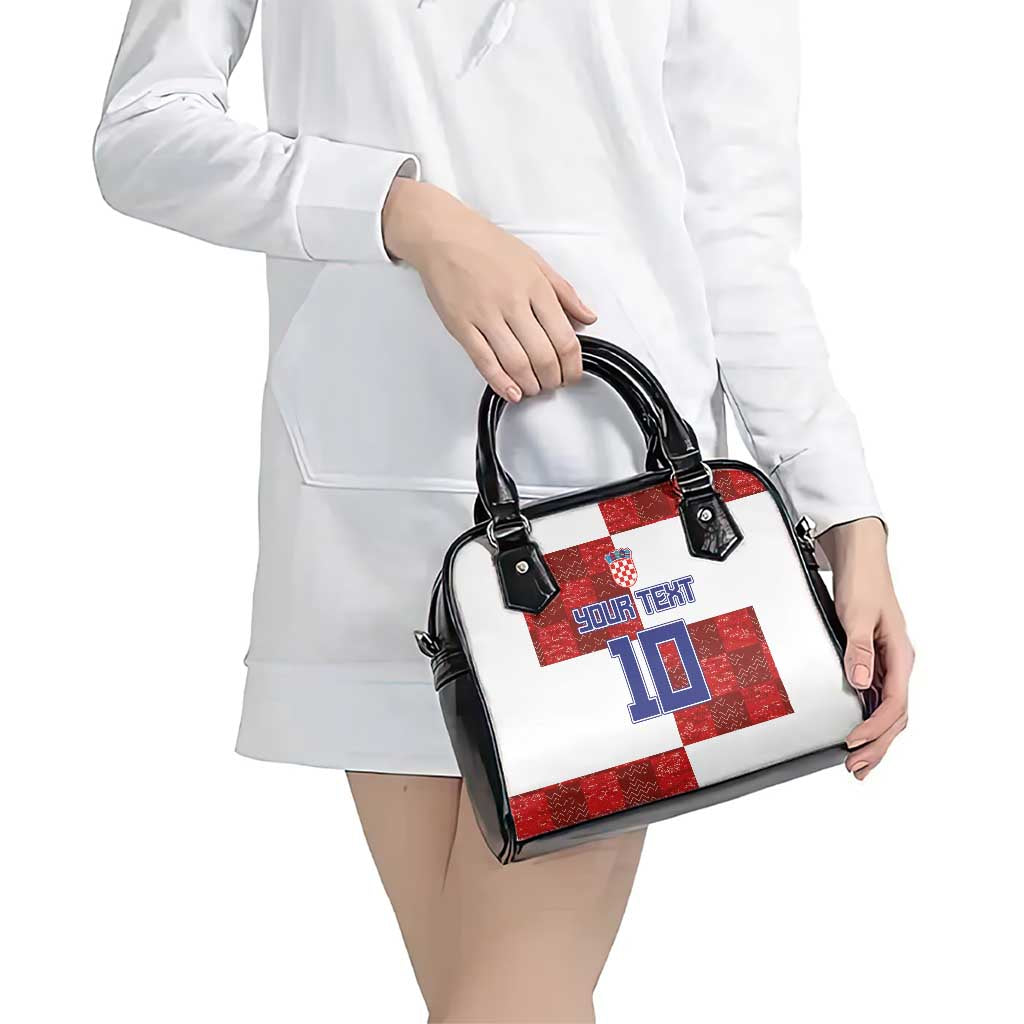 Custom Croatia Football Shoulder Handbag Checkered Ones Sport Grunge Style LT03