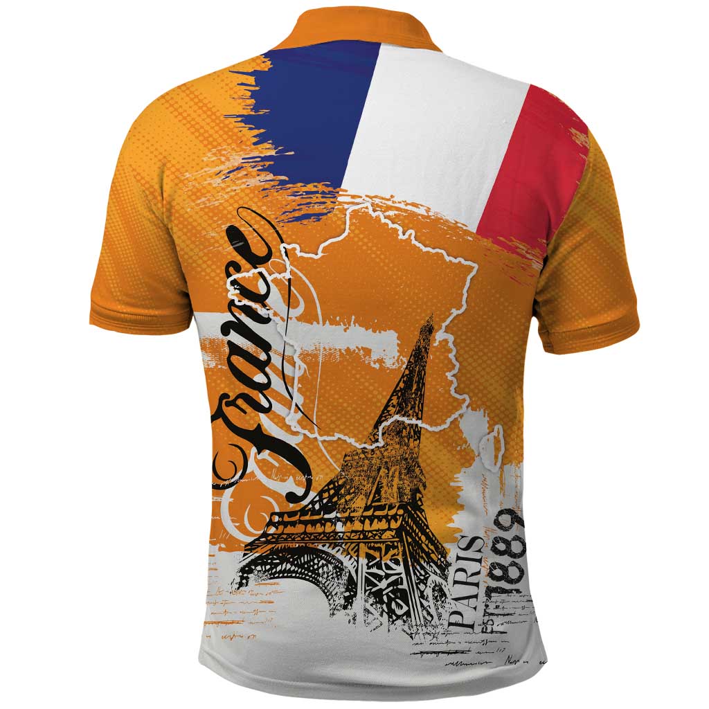 Bastille Day Polo Shirt France Typography Art Grunge Style LT03