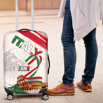 Italian National Day Luggage Cover Festa della Repubblica-The Colosseum Grunge Style LT03