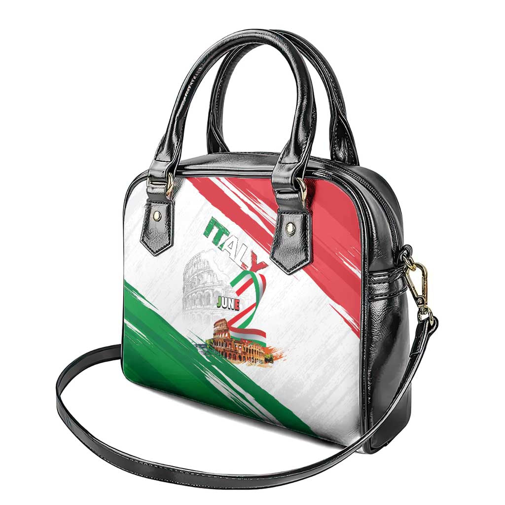 Italian National Day Shoulder Handbag Festa della Repubblica-The Colosseum Grunge Style LT03