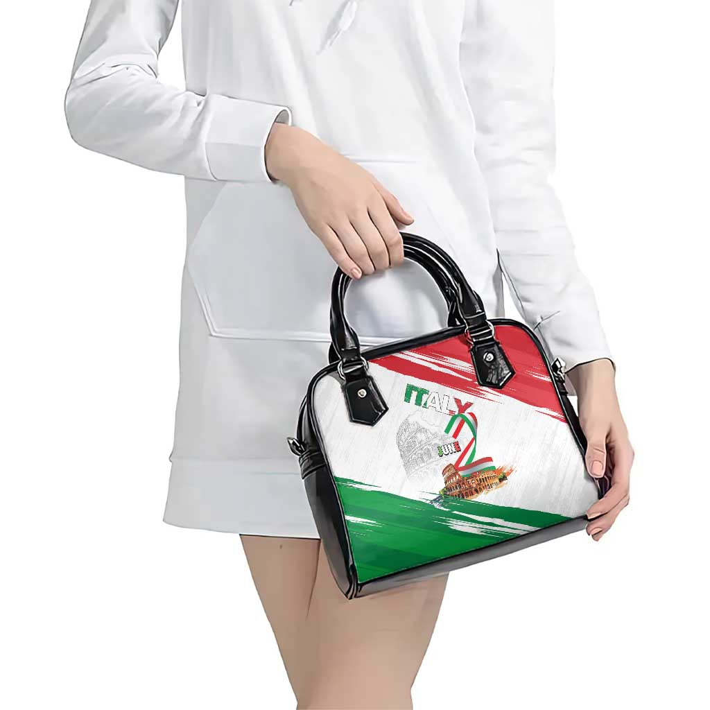 Italian National Day Shoulder Handbag Festa della Repubblica-The Colosseum Grunge Style LT03