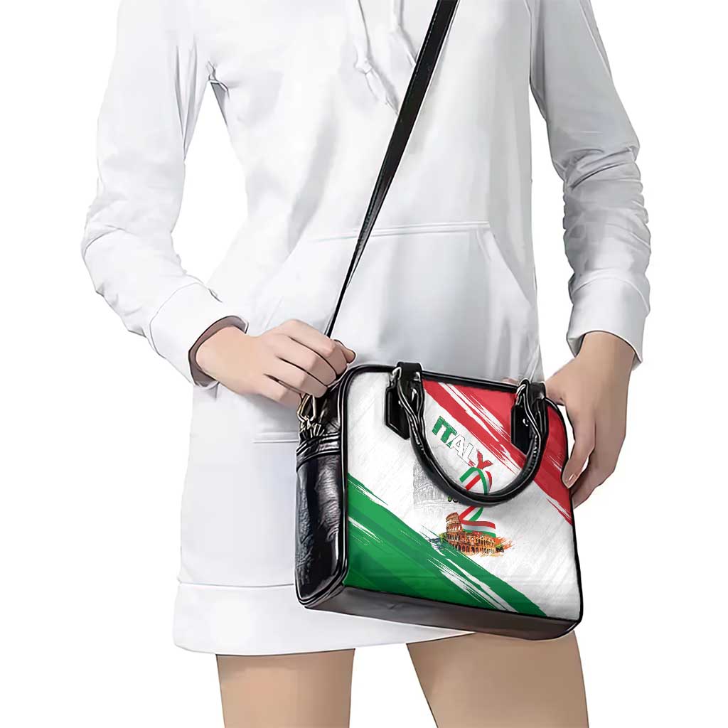 Italian National Day Shoulder Handbag Festa della Repubblica-The Colosseum Grunge Style LT03