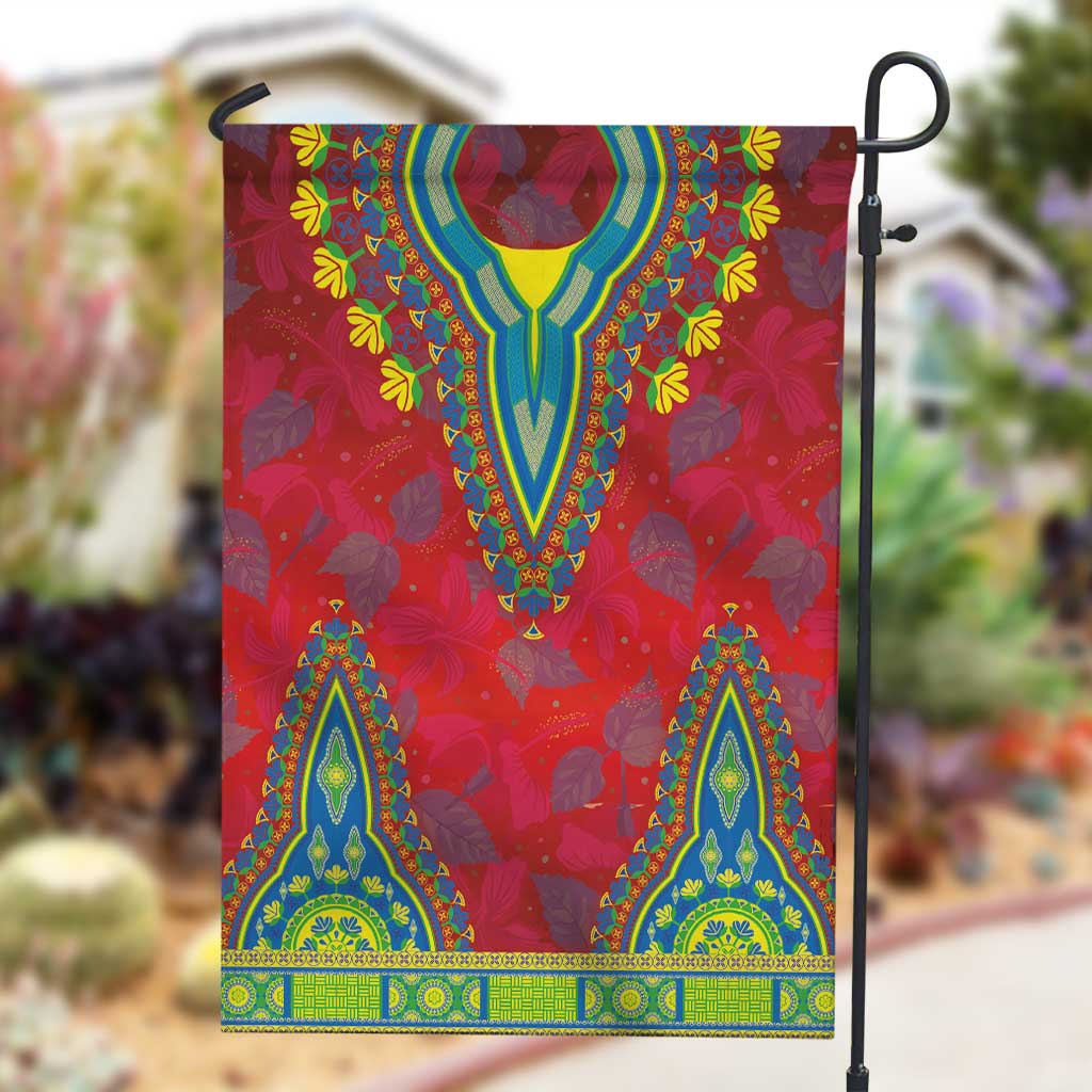 Haiti Garden Flag Choeblack Dashiki Style Red Color LT03