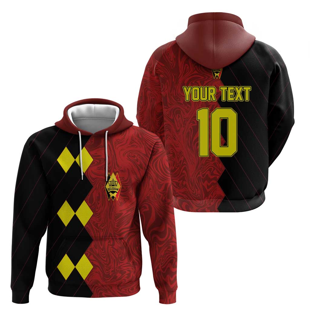 Custom Belgium Football 2024 Go Champion Hoodie LT03