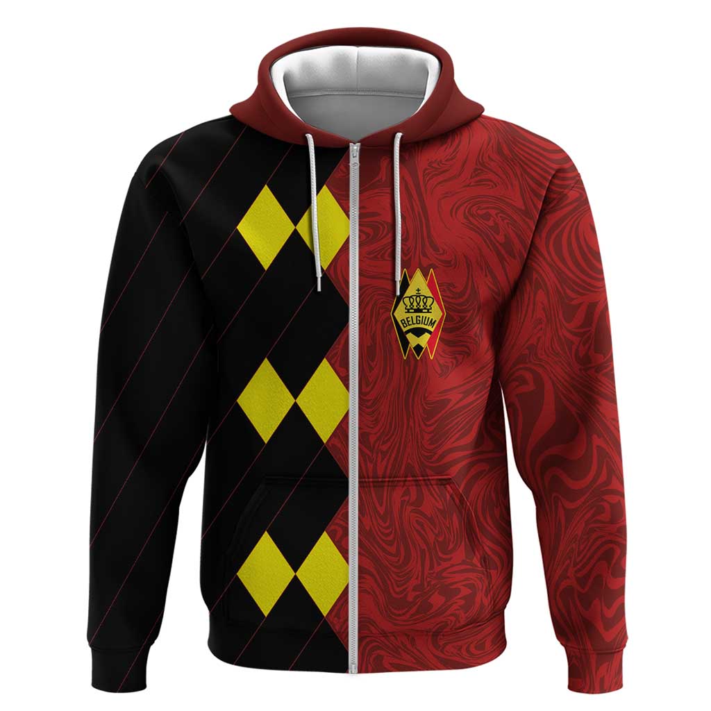 Custom Belgium Football 2024 Go Champion Hoodie LT03