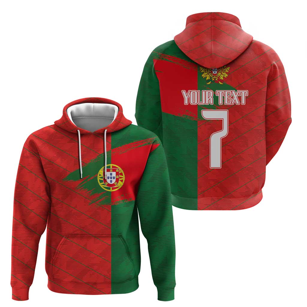 Custom Portugal Football 2024 Go Champion Hoodie LT03