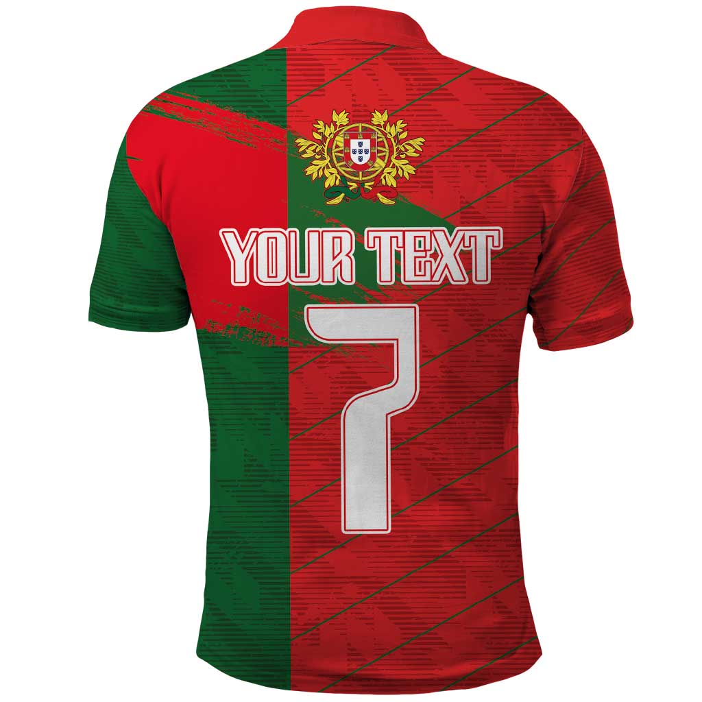 Custom Portugal Football 2024 Go Champion Polo Shirt LT03