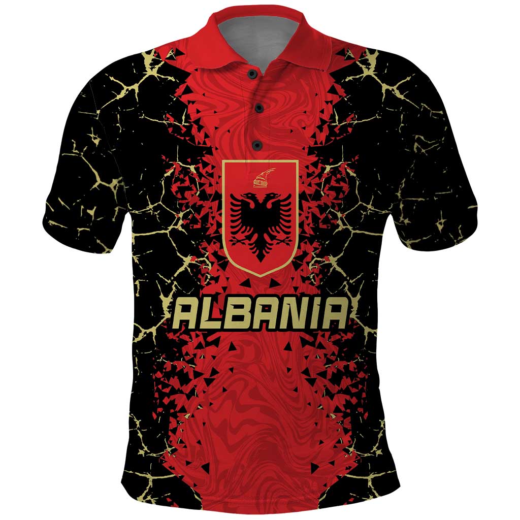 Custom Albania Football 2024 Go Champion Polo Shirt LT03