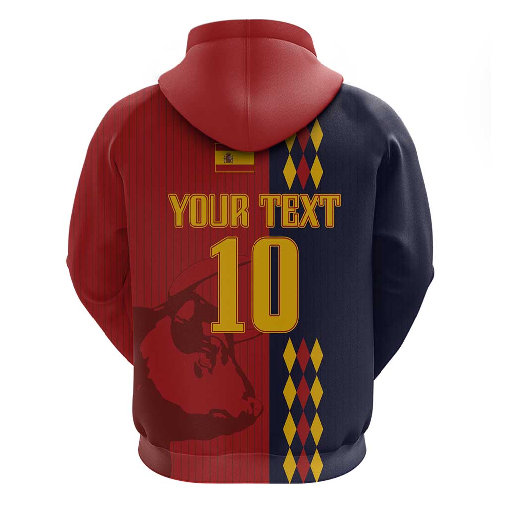 Custom Spain Football 2024 Go Champion Hoodie LT03