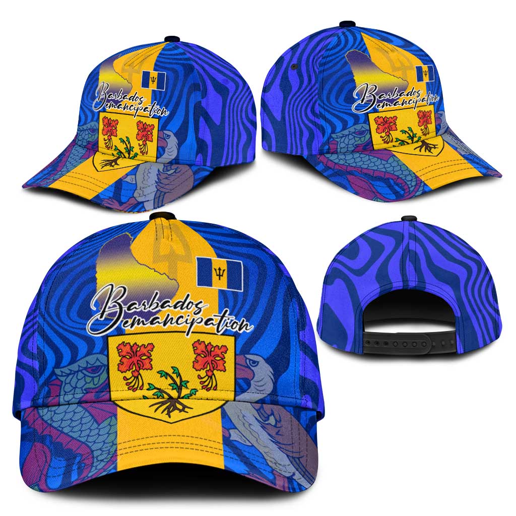 Barbados Emancipation Day Classic Cap Coat of Arms and Map National Flag Style LT03