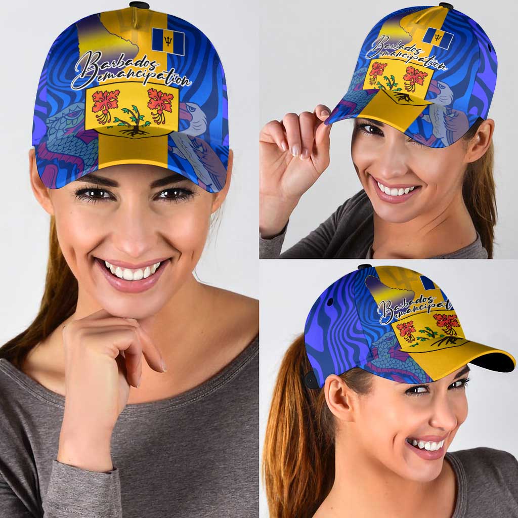 Barbados Emancipation Day Classic Cap Coat of Arms and Map National Flag Style LT03