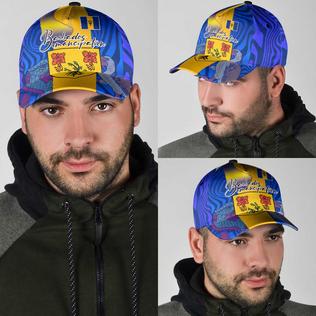 Barbados Emancipation Day Classic Cap Coat of Arms and Map National Flag Style LT03