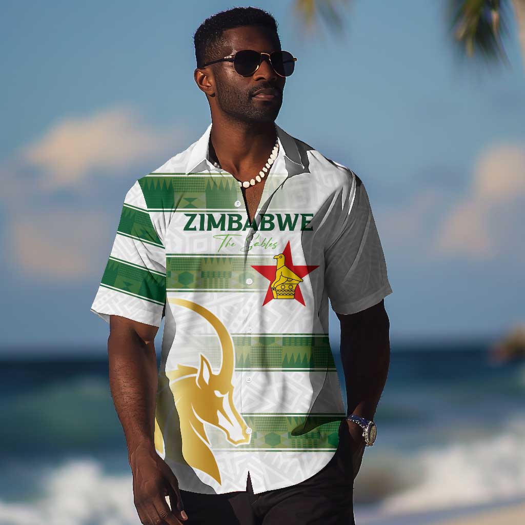 Custom Zimbabwe Rugby Champions of Africa Hawaiian Shirt The Gold Sables Version LT03