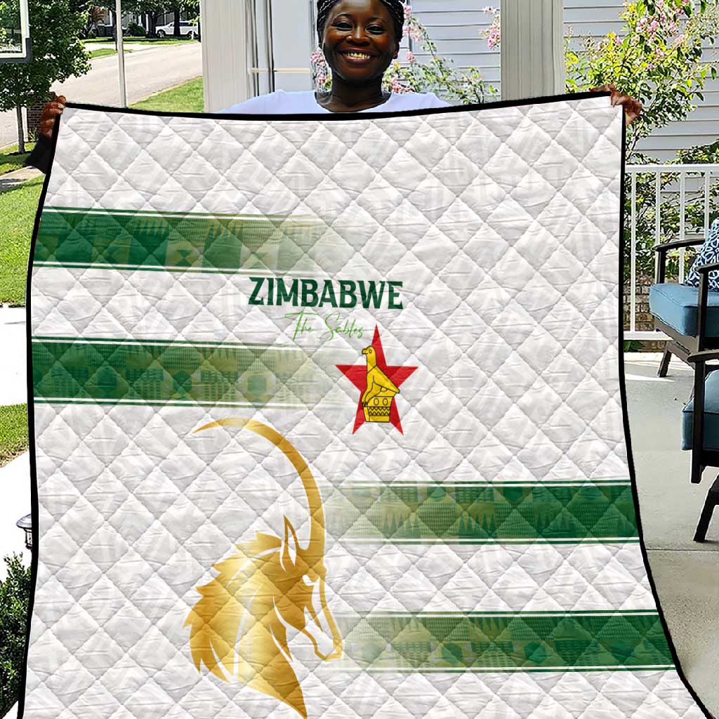 Zimbabwe Rugby Champions of Africa Quilt The Gold Sables Version LT03