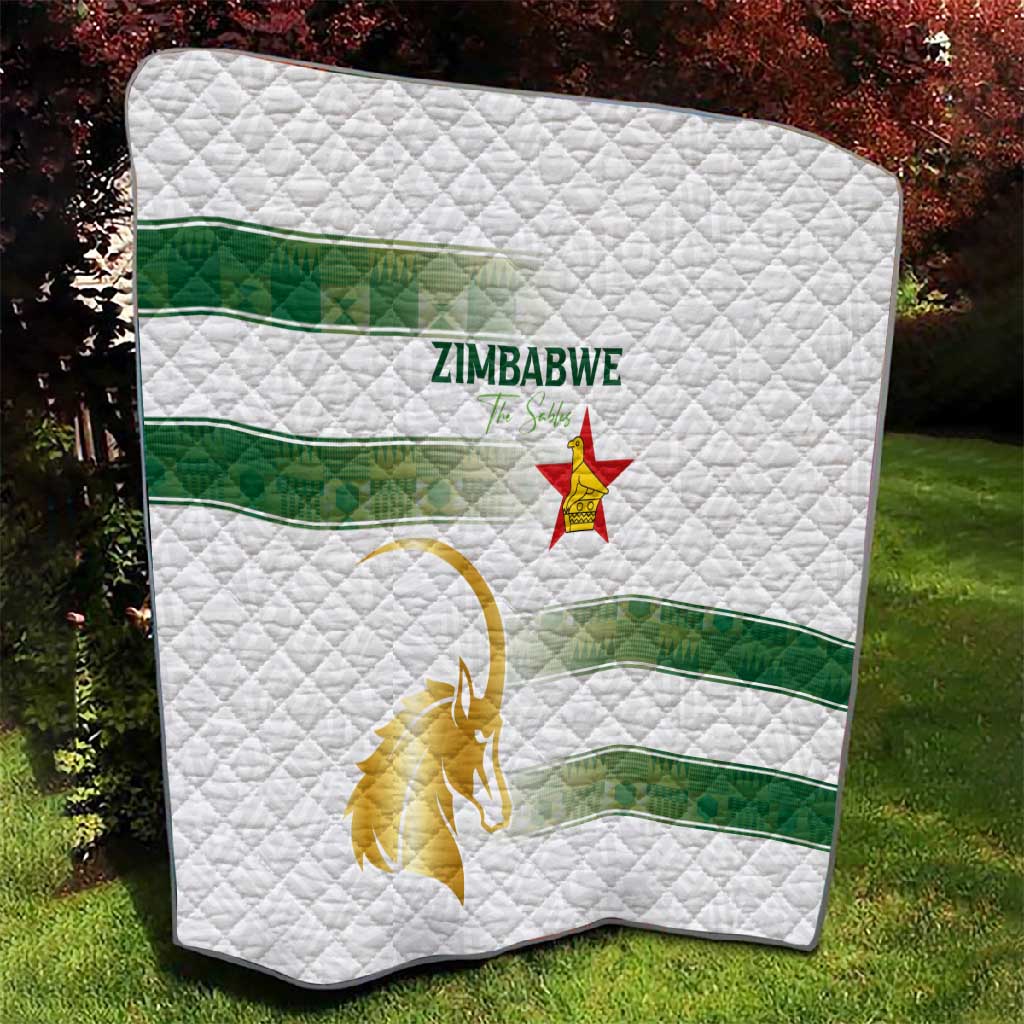 Zimbabwe Rugby Champions of Africa Quilt The Gold Sables Version LT03