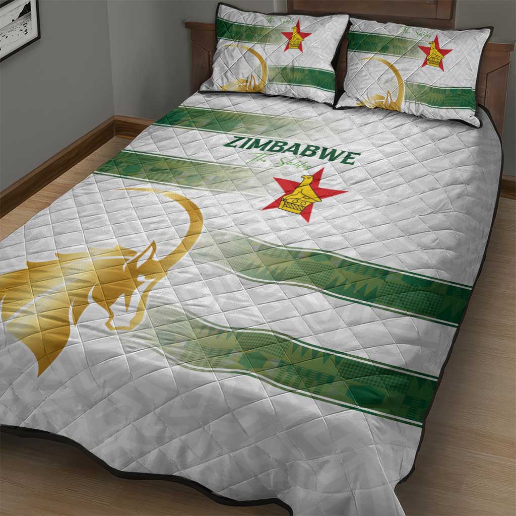 Zimbabwe Rugby Champions of Africa Quilt Bed Set The Gold Sables Version LT03
