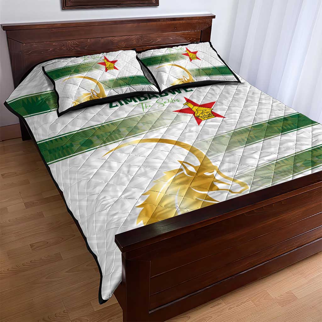 Zimbabwe Rugby Champions of Africa Quilt Bed Set The Gold Sables Version LT03