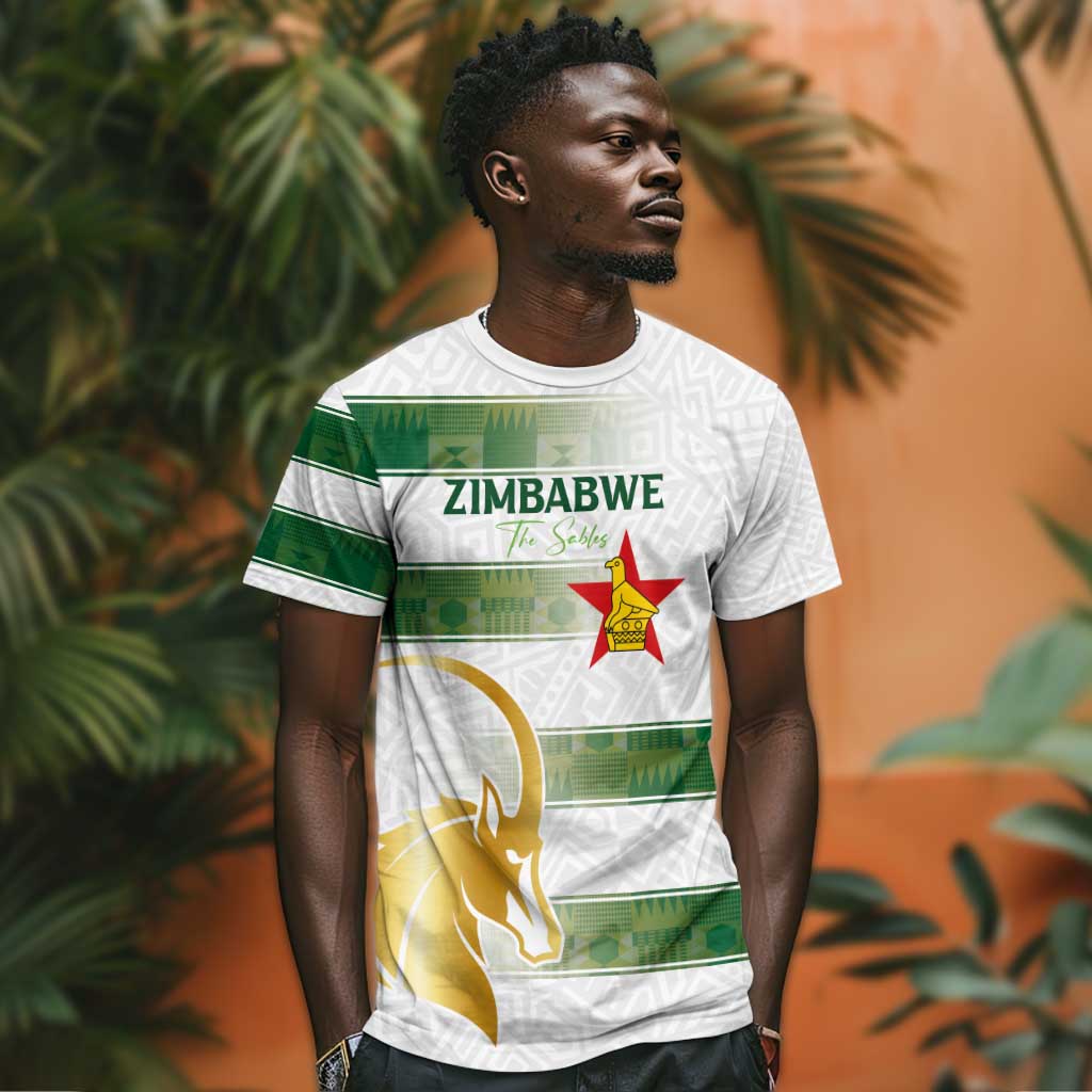 Custom Zimbabwe Rugby Champions of Africa T shirt The Gold Sables Version LT03