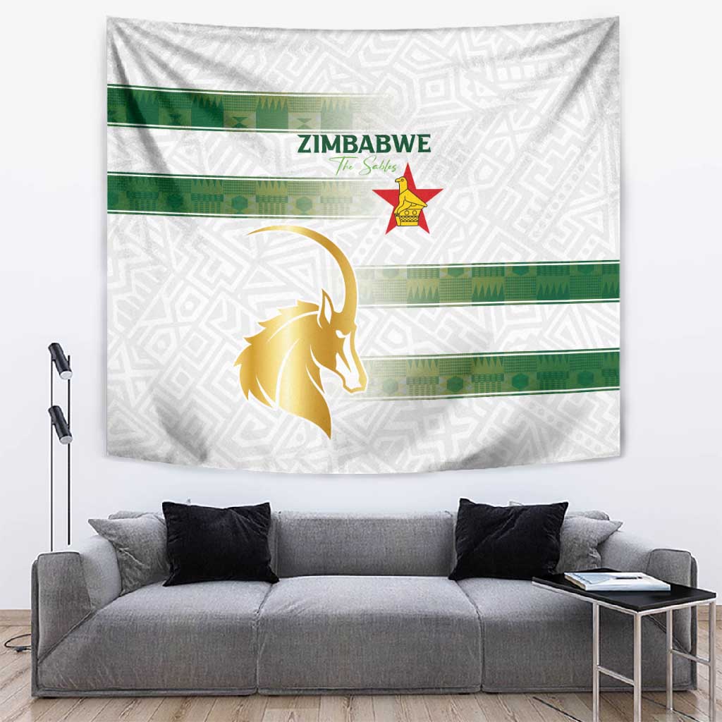 Zimbabwe Rugby Champions of Africa Tapestry The Gold Sables Version LT03