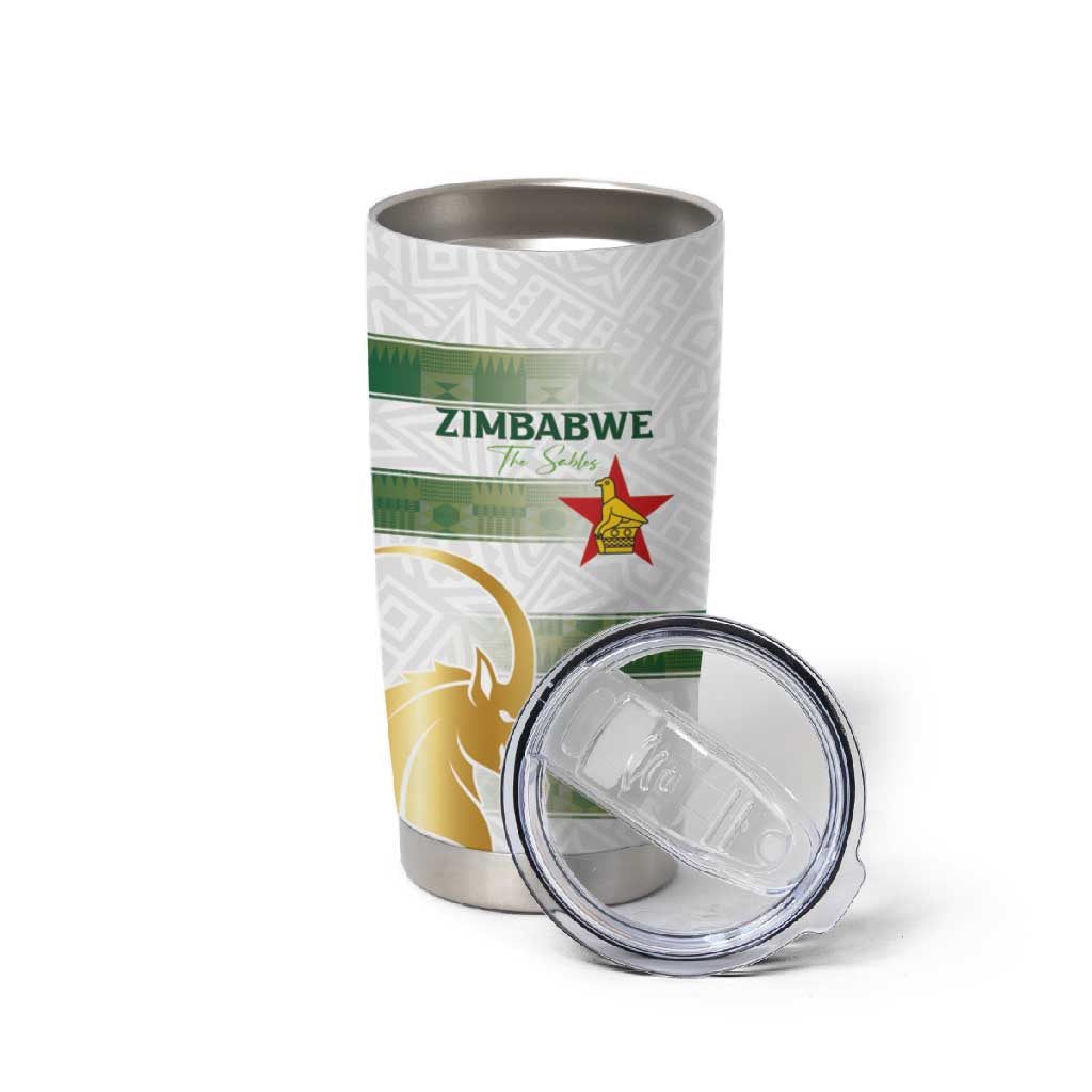 Custom Zimbabwe Rugby Champions of Africa Tumbler Cup The Gold Sables Version LT03
