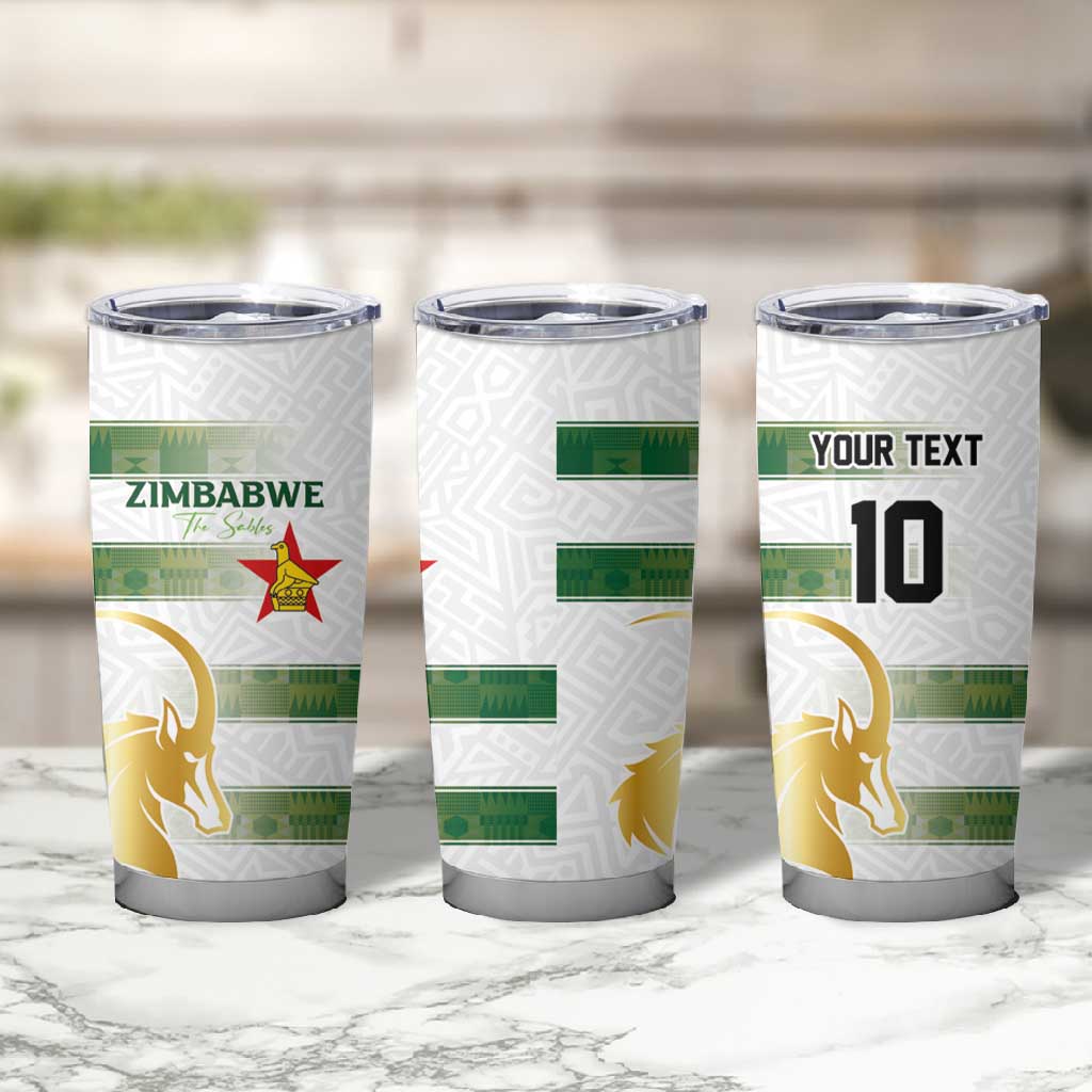 Custom Zimbabwe Rugby Champions of Africa Tumbler Cup The Gold Sables Version LT03