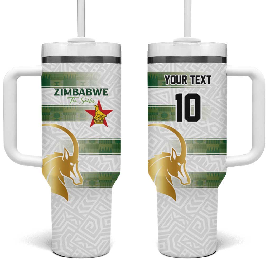 Custom Zimbabwe Rugby Champions of Africa Tumbler With Handle The Gold Sables Version LT03