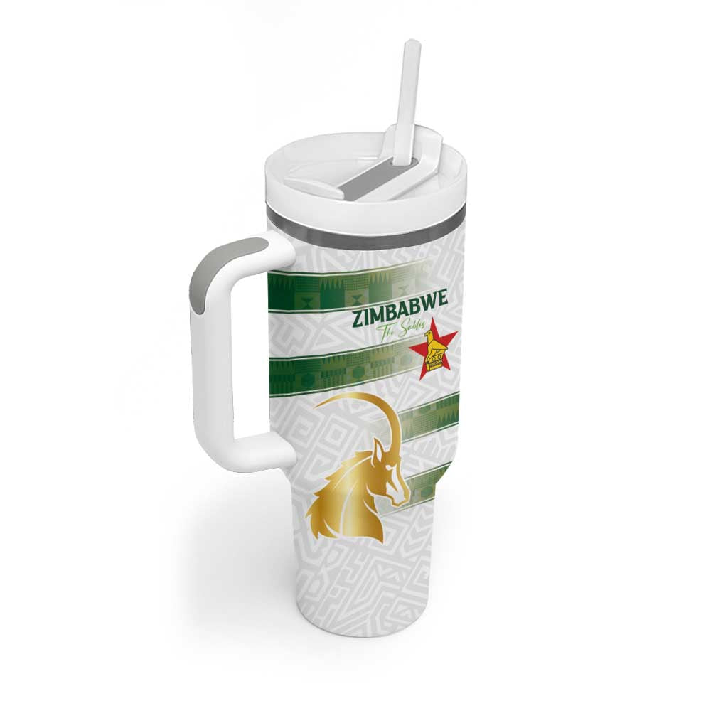 Custom Zimbabwe Rugby Champions of Africa Tumbler With Handle The Gold Sables Version LT03