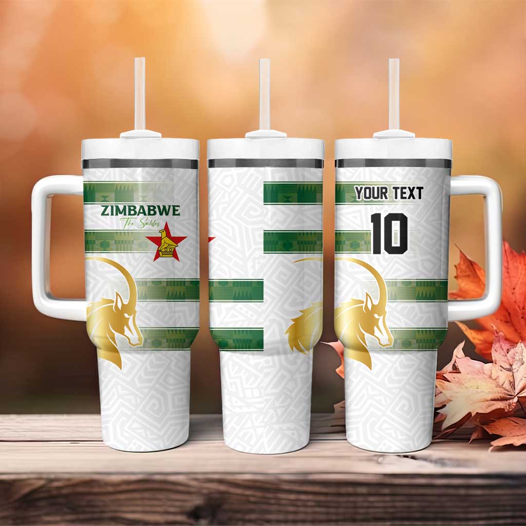 Custom Zimbabwe Rugby Champions of Africa Tumbler With Handle The Gold Sables Version LT03
